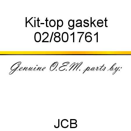 Kit-top gasket 02/801761