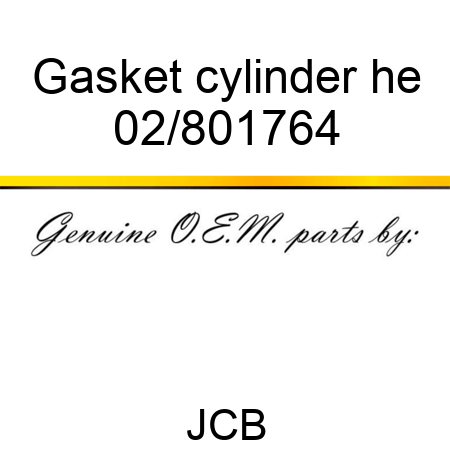 Gasket cylinder he 02/801764