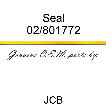 Seal 02/801772