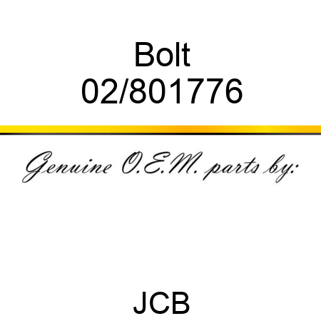 Bolt 02/801776