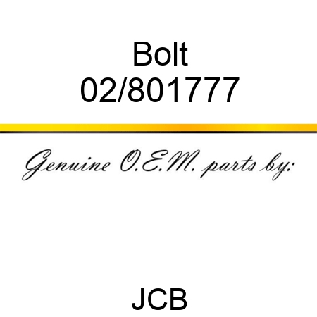 Bolt 02/801777