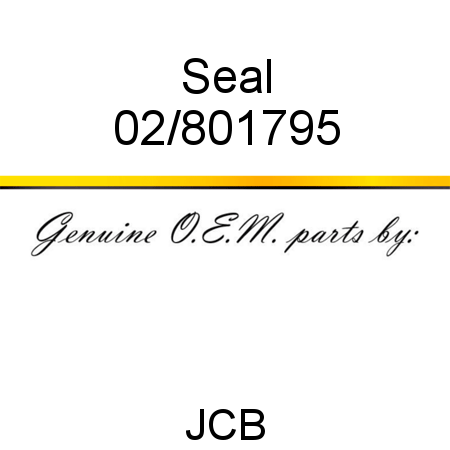 Seal 02/801795