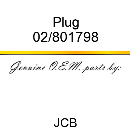 Plug 02/801798