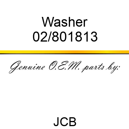 Washer 02/801813