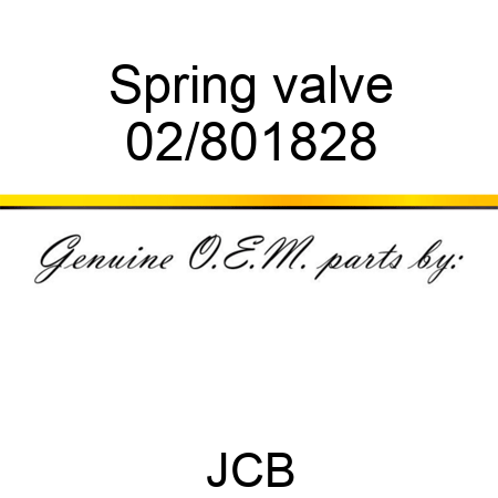 Spring valve 02/801828