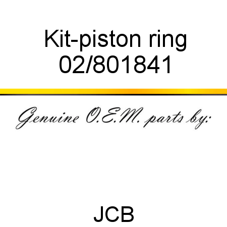 Kit-piston ring 02/801841