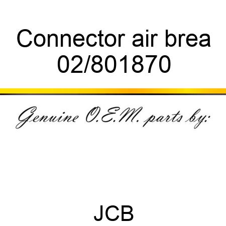 Connector air brea 02/801870