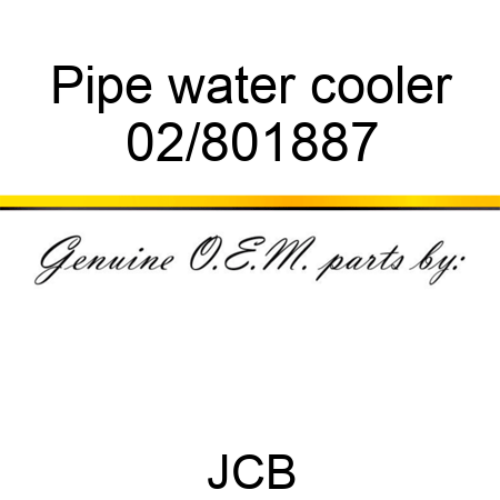 Pipe water cooler 02/801887