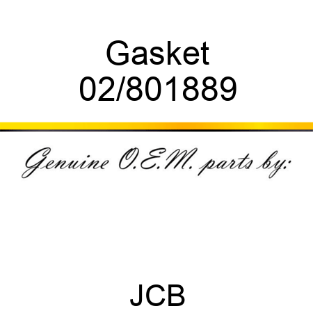 Gasket 02/801889