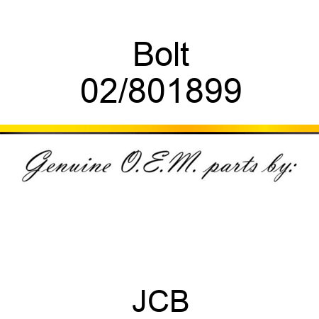 Bolt 02/801899