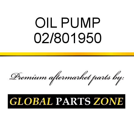 OIL PUMP 02/801950