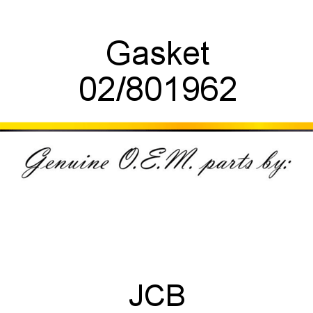 Gasket 02/801962