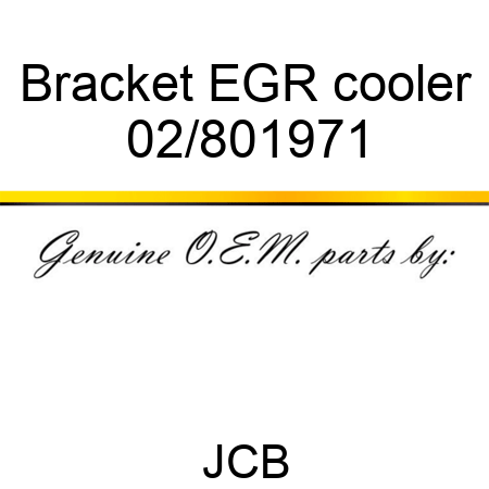 Bracket EGR cooler 02/801971