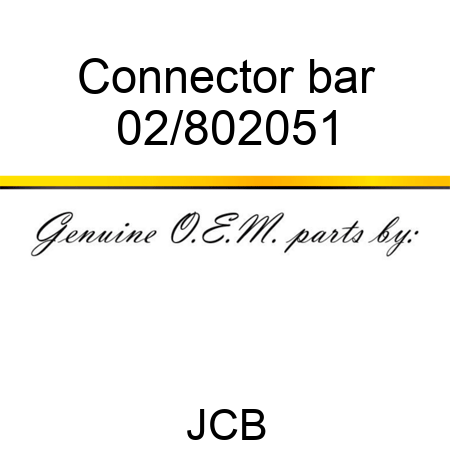 Connector bar 02/802051