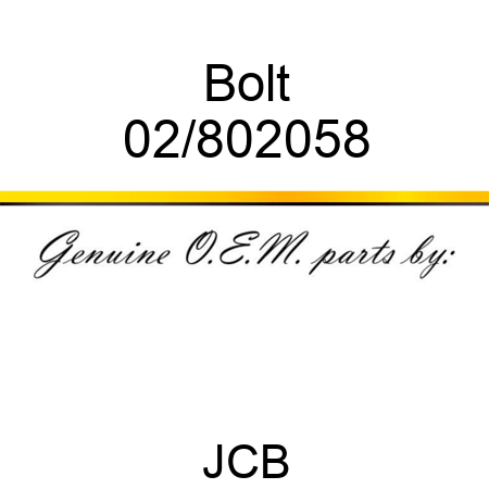 Bolt 02/802058