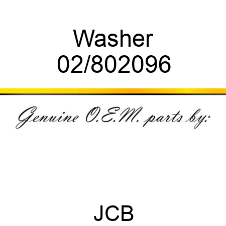 Washer 02/802096