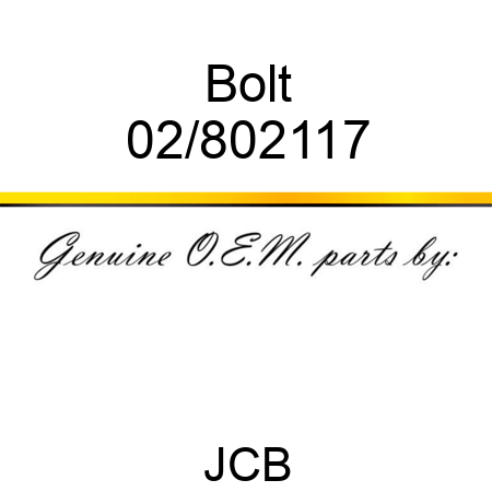 Bolt 02/802117