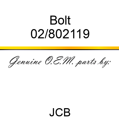 Bolt 02/802119