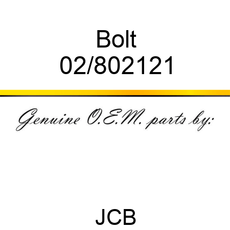 Bolt 02/802121