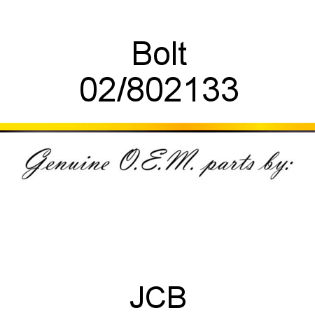 Bolt 02/802133