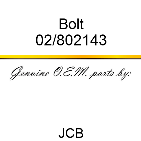 Bolt 02/802143