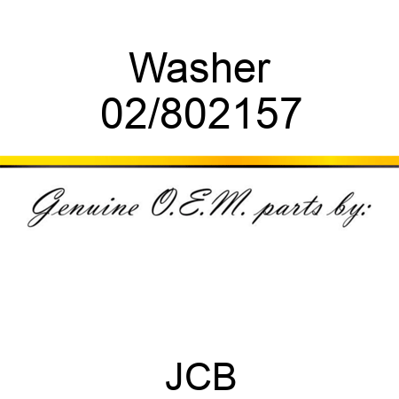 Washer 02/802157