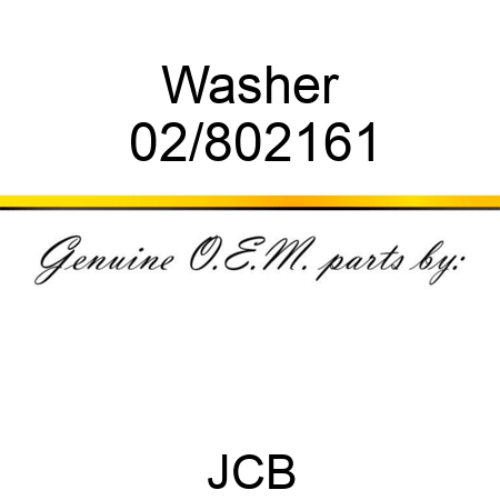 Washer 02/802161