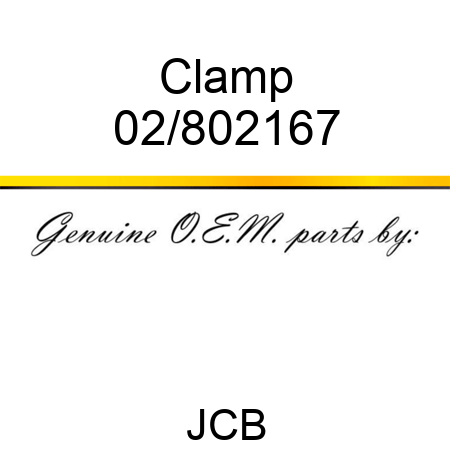 Clamp 02/802167