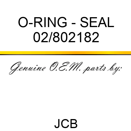 O-RING - SEAL 02/802182