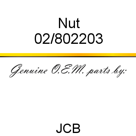 Nut 02/802203