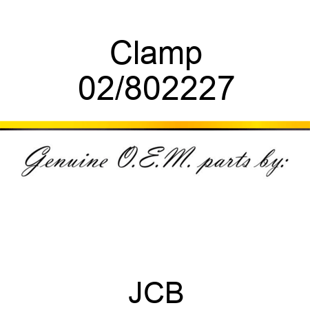 Clamp 02/802227