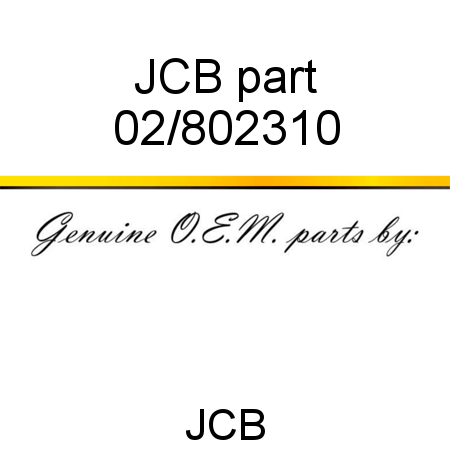 JCB part 02/802310