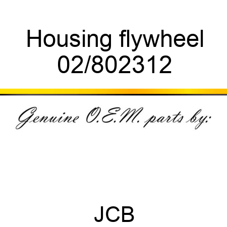 Housing flywheel 02/802312