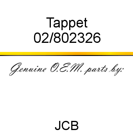 Tappet 02/802326