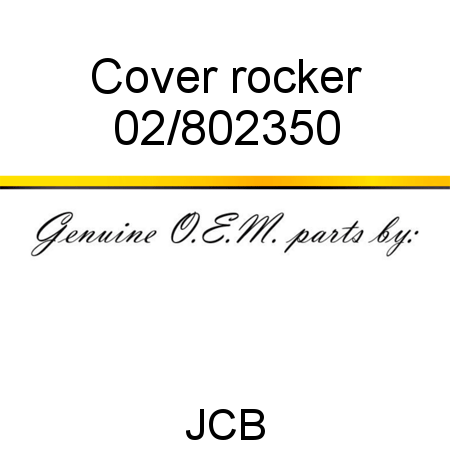 Cover, rocker 02/802350