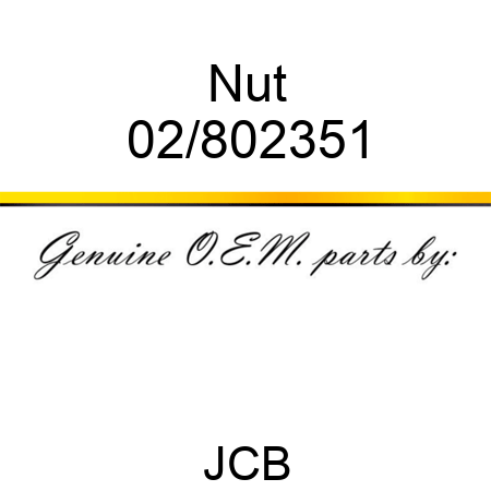 Nut 02/802351