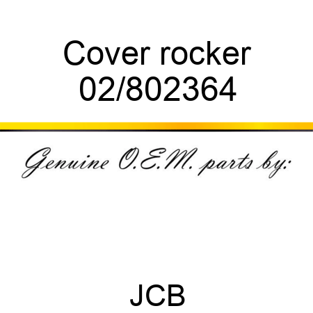 Cover rocker 02/802364