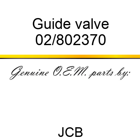 Guide valve 02/802370