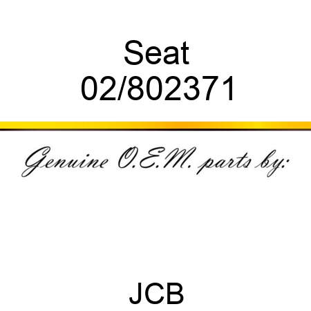 Seat 02/802371