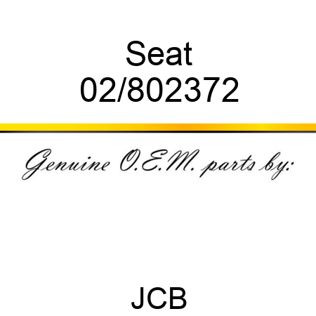 Seat 02/802372