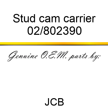 Stud cam carrier 02/802390