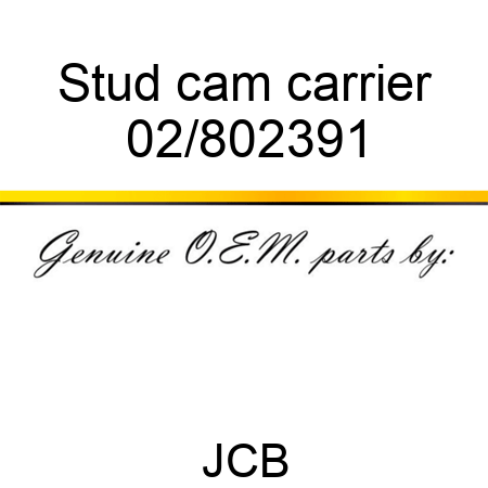 Stud cam carrier 02/802391