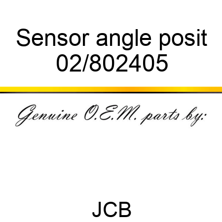 Sensor angle posit 02/802405