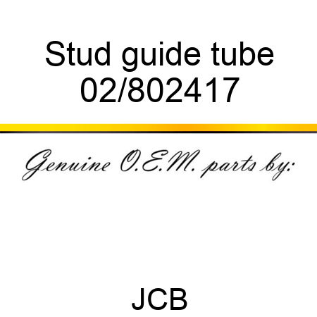 Stud guide tube 02/802417