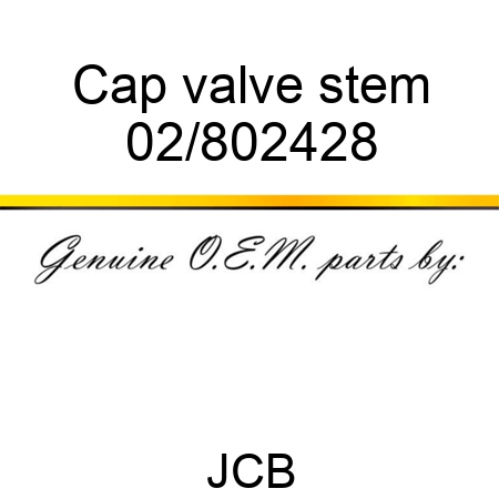 Cap valve stem 02/802428