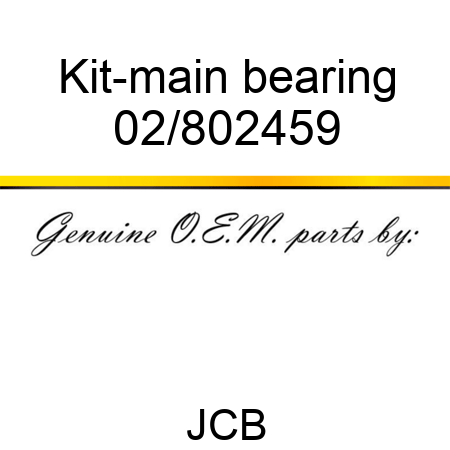 Kit-main bearing 02/802459