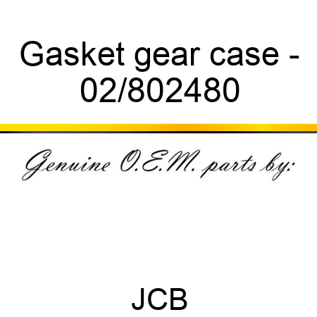 Gasket gear case - 02/802480