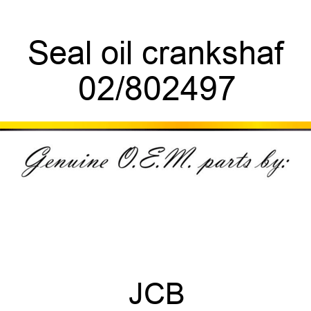 Seal oil crankshaf 02/802497