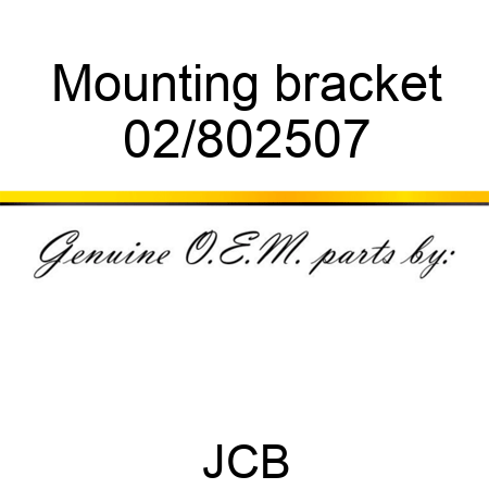 Mounting bracket 02/802507