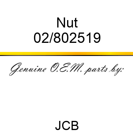 Nut 02/802519